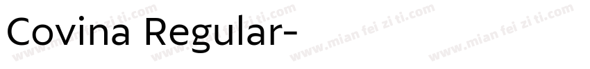 Covina Regular字体转换